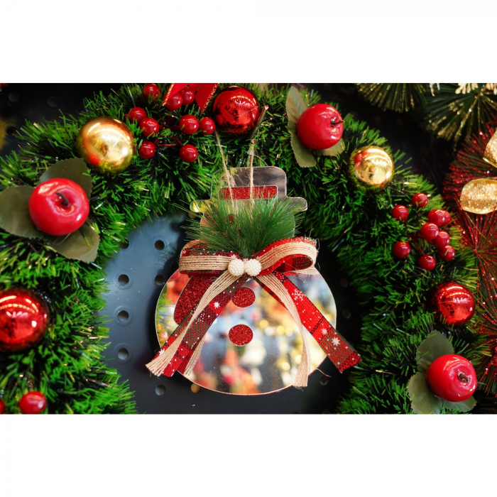 Ornament brad, Flippy, Om de zapada, Argintiu, Lucios, 14*17CM, Acril, Interior/ Exterior [4]
