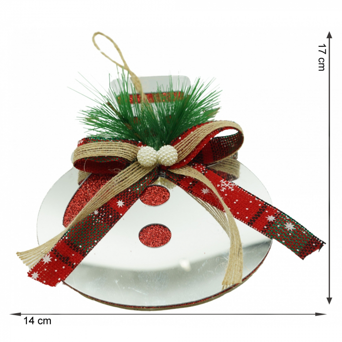 Ornament brad, Flippy, Om de zapada, Argintiu, Lucios, 14*17CM, Acril, Interior/ Exterior [6]