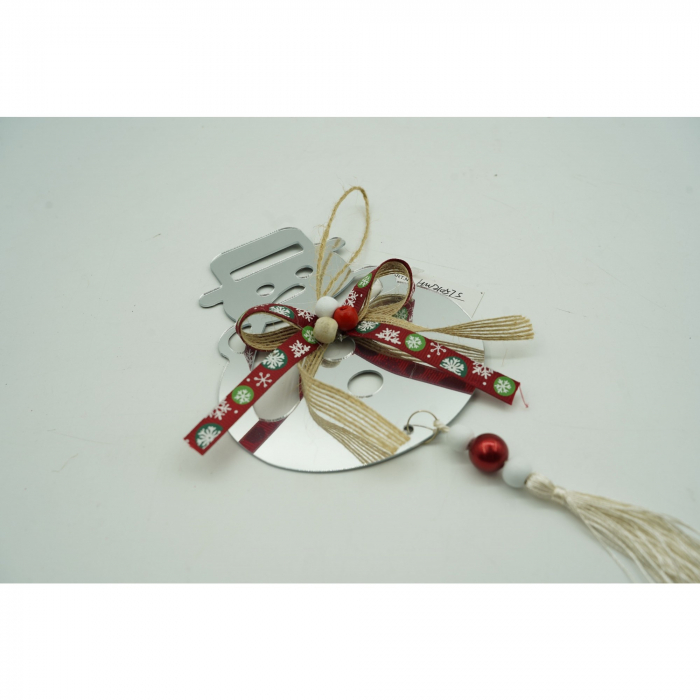 Ornament brad, Flippy, Om de zapada, Argintiu, Lucios, 14*26CM, Acril, Interior/ Exterior [5]