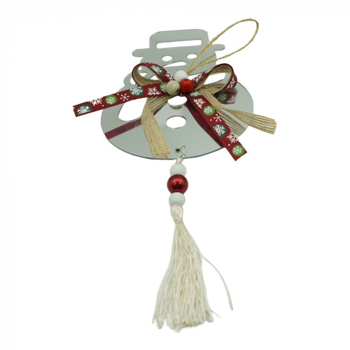 Ornament brad, Flippy, Om de zapada, Argintiu, Lucios, 14*26CM, Acril, Interior/ Exterior [1]