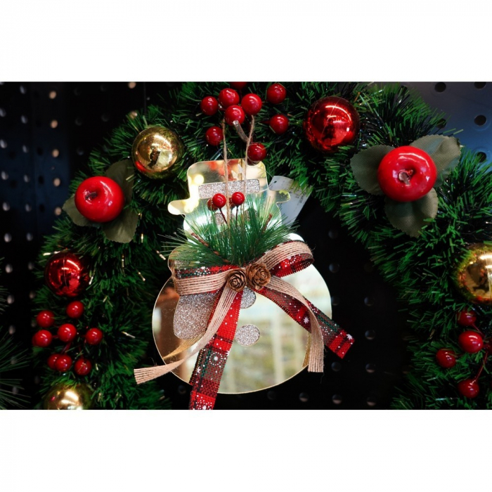 Ornament brad, Flippy, Om de zapada, Auriu, Lucios, 16*17CM, Acril, Interior/ Exterior [6]