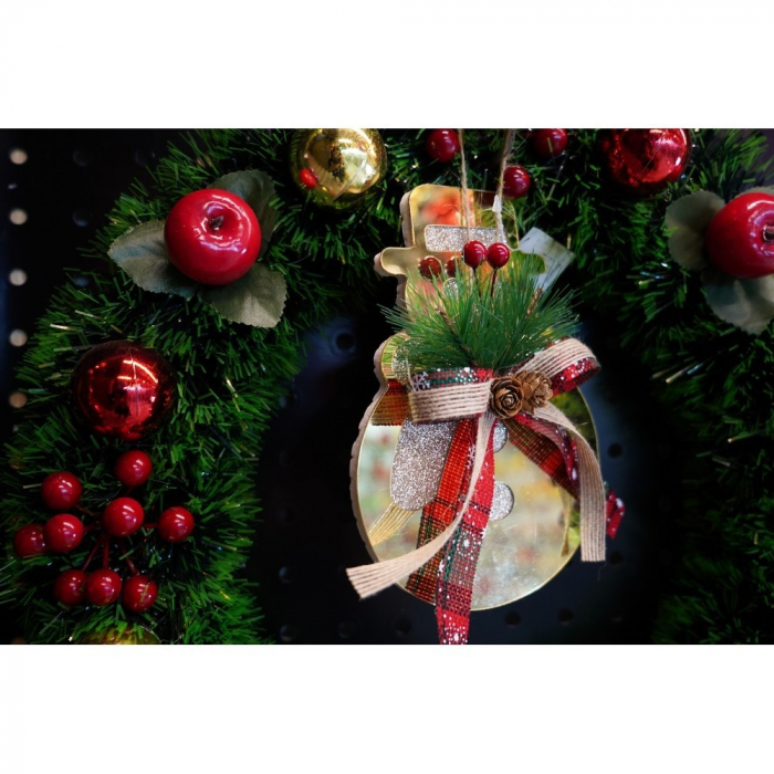 Ornament brad, Flippy, Om de zapada, Auriu, Lucios, 16*17CM, Acril, Interior/ Exterior [7]