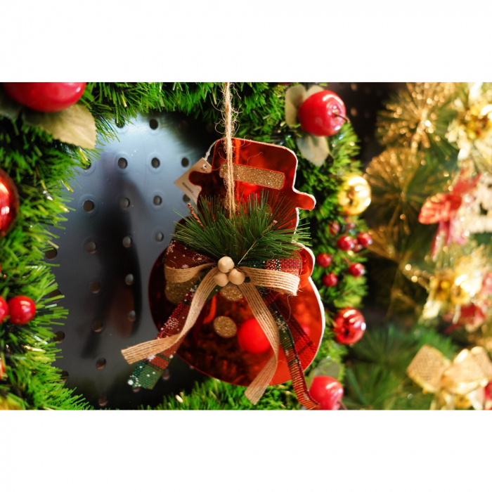 Ornament brad, Flippy, Om de zapada, Rosu, Lucios, 14*17CM, Acril, Interior/ Exterior [3]