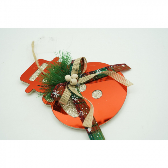 Ornament brad, Flippy, Om de zapada, Rosu, Lucios, 14*17CM, Acril, Interior/ Exterior [2]