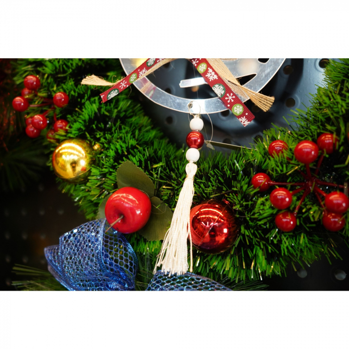 Ornament brad, Flippy, Pasare, Argintiu, Lucios, 14*26CM, Acril, Interior/ Exterior [4]