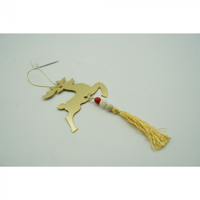 Ornament brad, Flippy, Ren, Auriu, Lucios, 10*25CM, Acril, Interior/ Exterior [5]