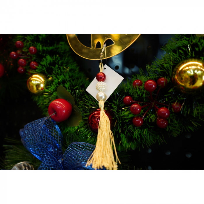 Ornament brad, Flippy, Ren, Auriu, Lucios, 15*25CM, Acril, Interior/ Exterior [4]