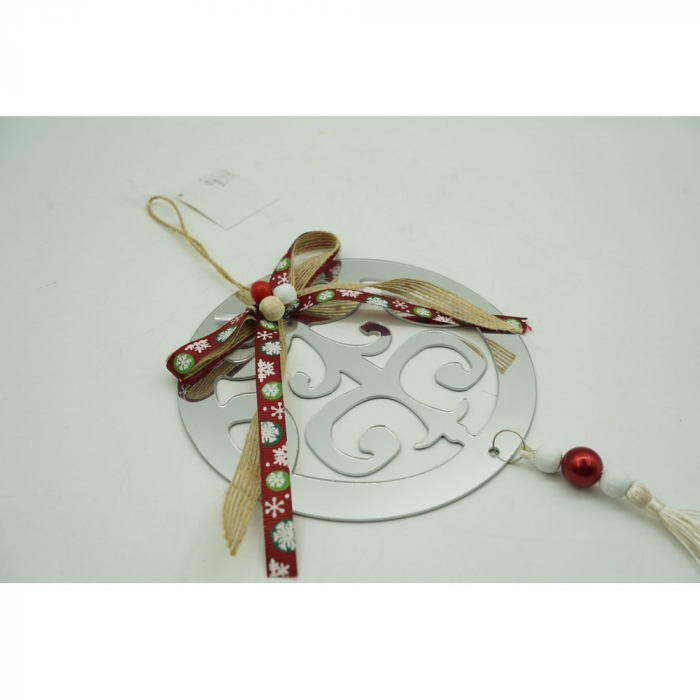 Ornament brad, Flippy, Rotund, Argintiu, Lucios, 14*26CM, Acril, Interior/ Exterior [10]