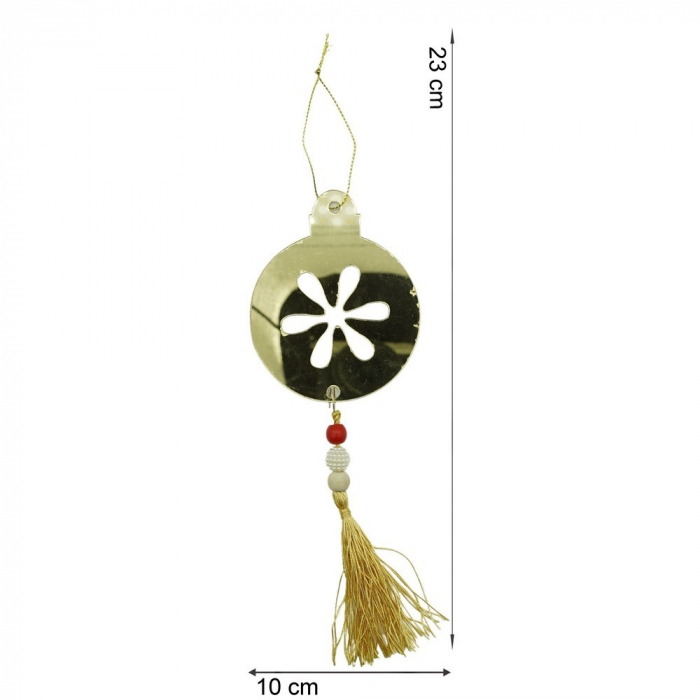 Ornament brad, Flippy, Rotund, Auriu, Lucios, 10*23CM, Acril, Interior/ Exterior [10]