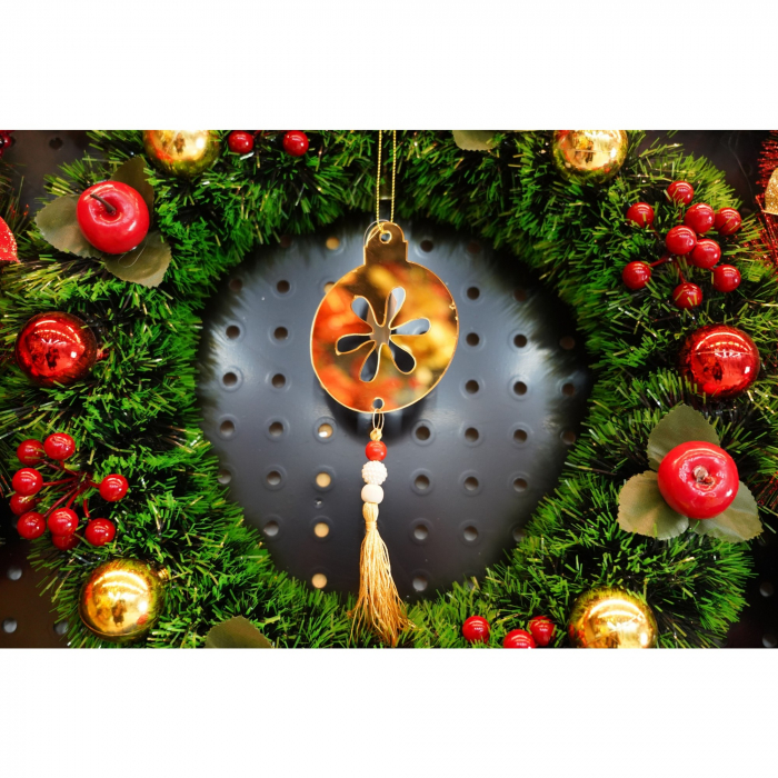 Ornament brad, Flippy, Rotund, Auriu, Lucios, 10*23CM, Acril, Interior/ Exterior [2]