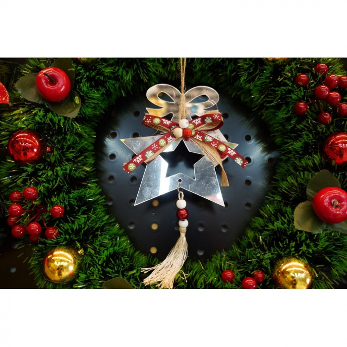 Ornament brad, Flippy, Stea, Argintiu, Lucios, 14*26CM, Acril, Interior/ Exterior [8]
