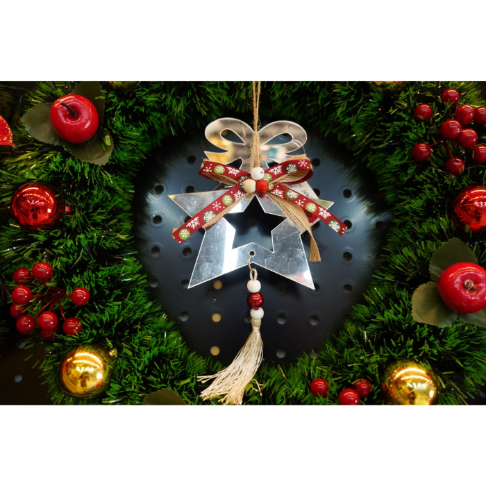 Ornament brad, Flippy, Stea, Argintiu, Lucios, 14*26CM, Acril, Interior/ Exterior [3]