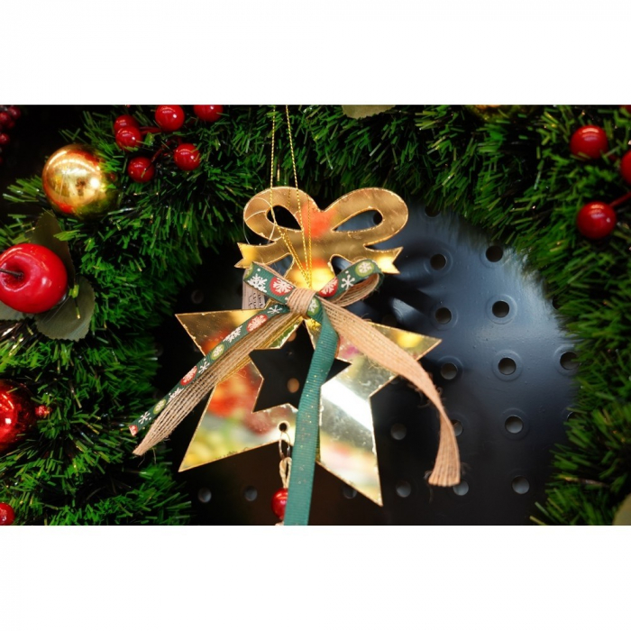 Ornament brad, Flippy, Stea, Auriu, Lucios, 15*26CM, Acril, Interior/ Exterior [8]