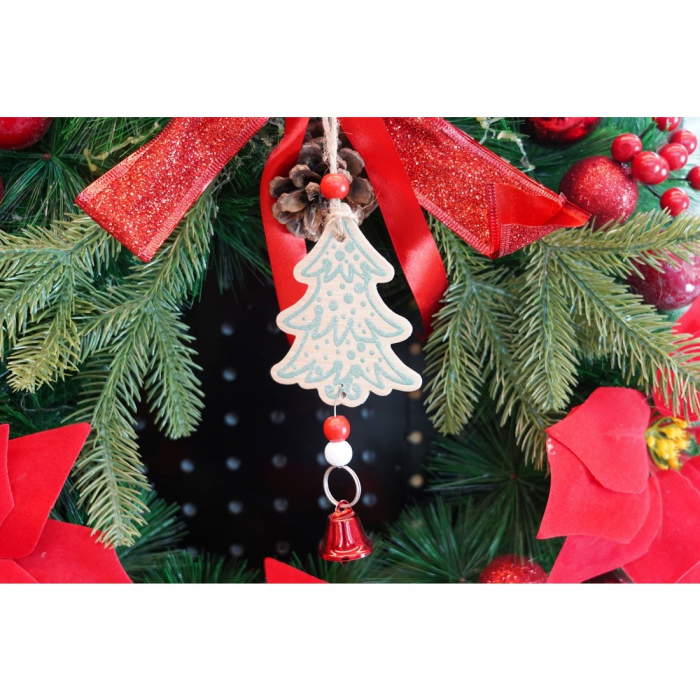 Ornament de brad bradulet, Flippy, multicolor, lemn, 17 cm [3]