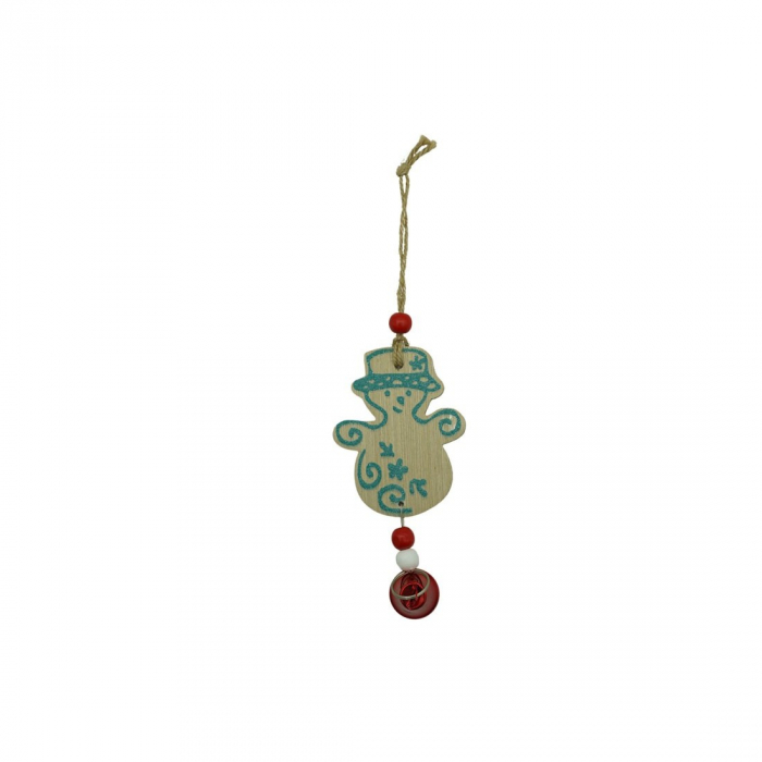 Ornament de brad om de zapada, Flippy, multicolor, lemn, 17 cm [2]