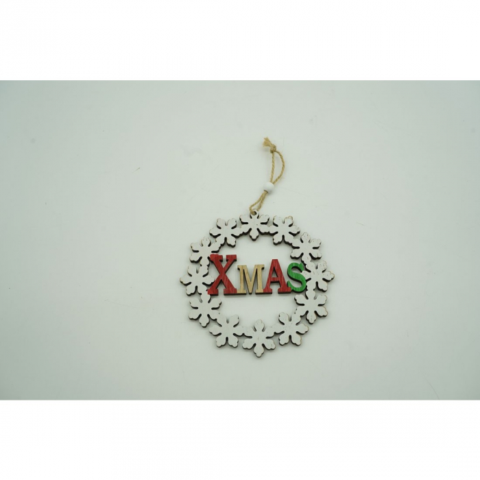 Ornament de brad Xmas, Flippy, multicolor, lemn, 12 cm [4]