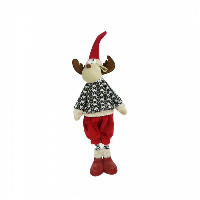 Ornament de Craciun ren, Flippy, multicolor, textil, 68 cm [1]