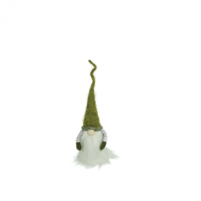 Ornament de Craciun spiridus, Flippy, verde/alb, textil, 53 cm [1]