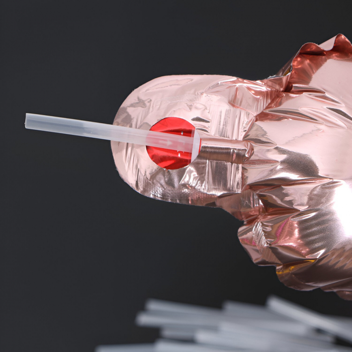 Pai din Plastic, pentru Umflarea Baloanelor din Folie, Flippy, 8 cm, Transparente [6]