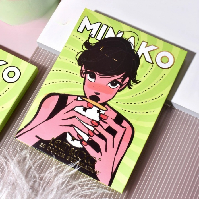 Paleta de Machiaj, KEVIN&amp;amp;COCO, 20 Culori Green Girl, Fard de Pleoape si Blush, Verde [2]