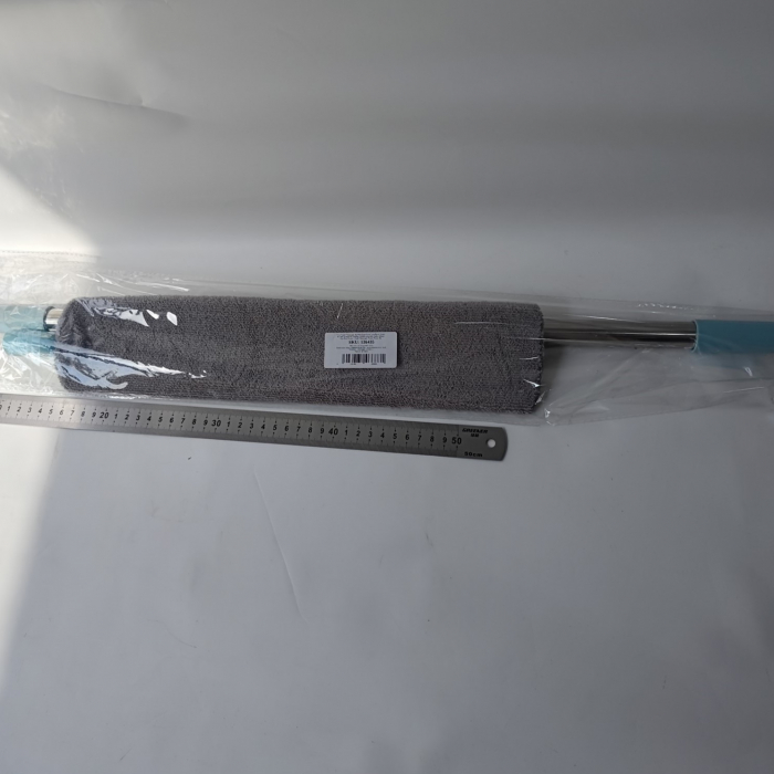 Pamatuf pentru Curatat Praful, Flippy, Model Slim pentru Zone Greu Accesibile, Maner Extensibil, Laveta Microfibra Inclusa, Usor de Curatat, Albastru Gri [2]