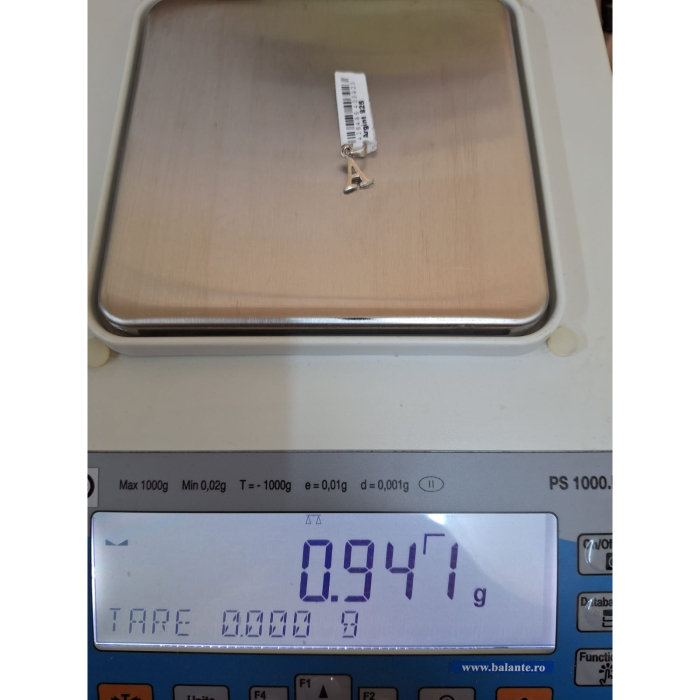 Pandantiv din Argint 925, 1 g, Litera A [3]