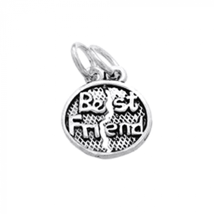 Pandantiv din Argint 925, Bestfriend, model rotund [3]