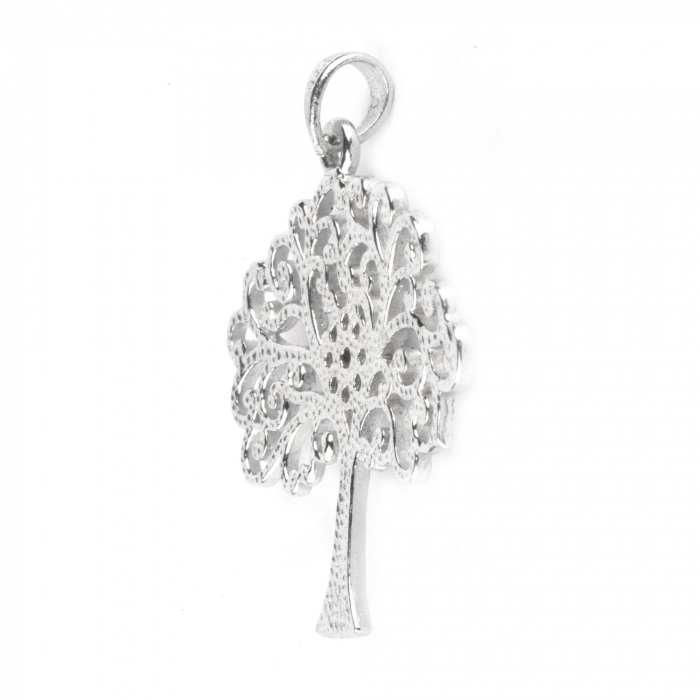 Pandantiv din Argint 925 Copac cu pietre rodiat [3]