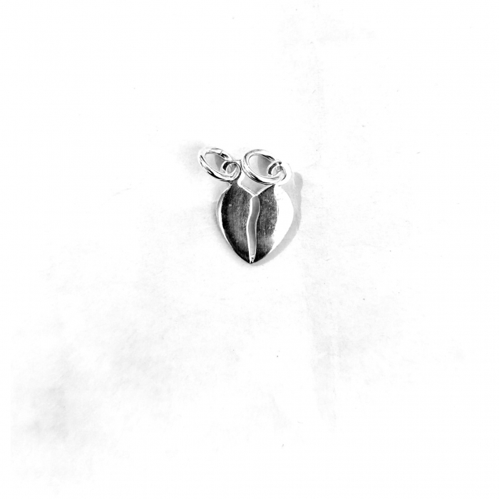 Pandantiv din Argint 925 Inima Doua Jumatati, Jolie Silver, 1.1g, 1 cm x 1 cm [1]