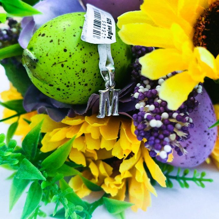 Pandantiv din Argint 925 Jolie Silver, Litera M, 18 x 9 mm, 1.4 g [5]