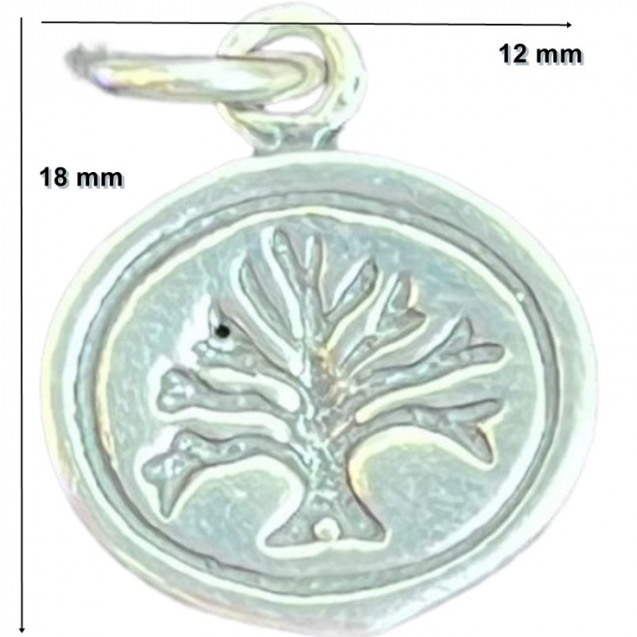 Pandantiv din Argint 925 Jolie Silver, Model Banut cu Pomul Vietii, 18 x 12 mm, 1.6 g [6]