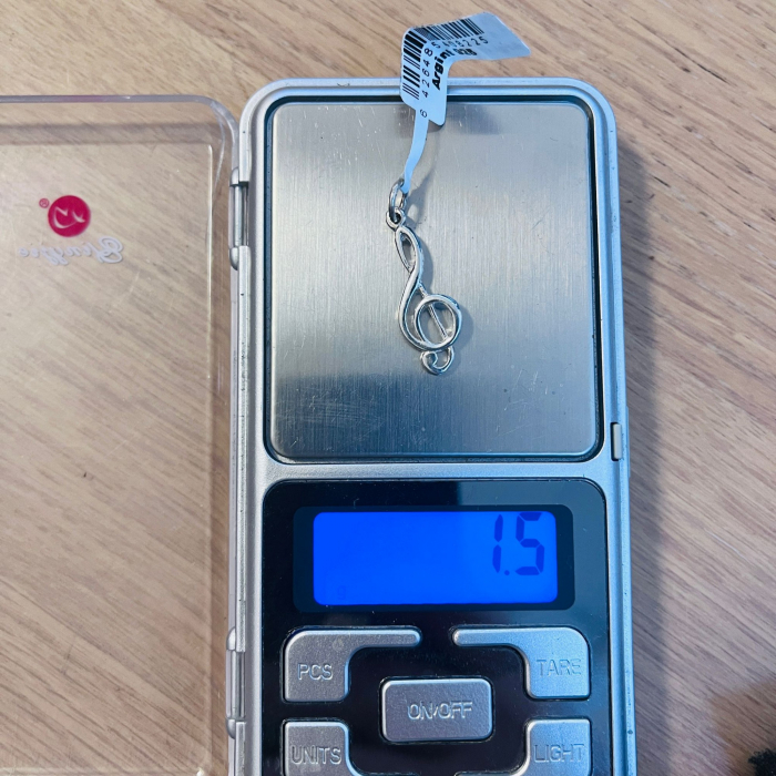 * LICHIDARE STOC * Pandantiv din Argint 925 Jolie Silver, Model Cheia Sol, 30 x 10 mm, 1.5 g - [6]