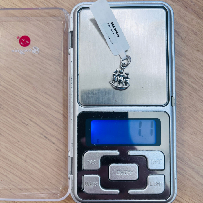 Pandantiv din Argint 925 Jolie Silver, Model Corabie, 18 x 10 mm, 1.1 g [7]