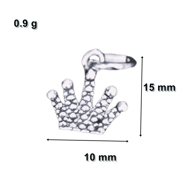 Pandantiv din Argint 925 Jolie Silver, Model Coroana, 15 x 10 mm, 0.9 g [4]