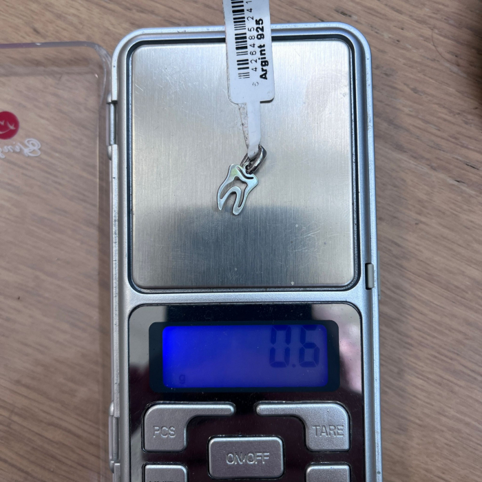 Pandantiv din Argint 925 Jolie Silver, Model Dinte, 15 x 7 mm, 0.6 g [5]