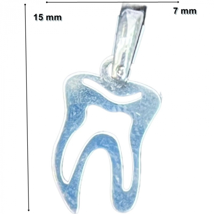 Pandantiv din Argint 925 Jolie Silver, Model Dinte, 15 x 7 mm, 0.6 g [2]