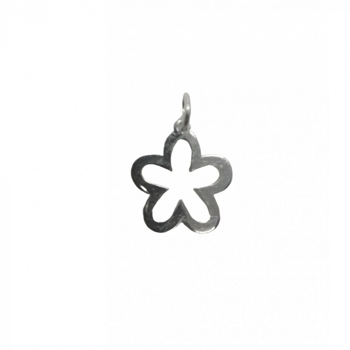 Pandantiv din Argint 925 Jolie Silver, Model Floare contur, 15 x 10 mm, 0.5 g [2]