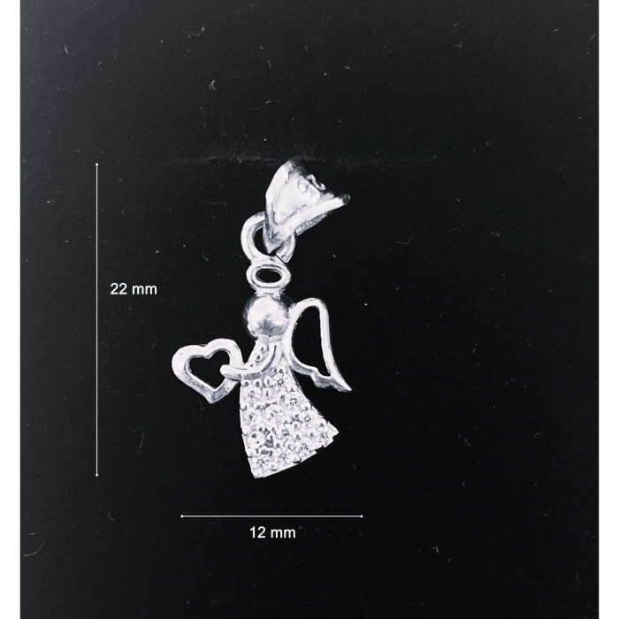 Pandantiv din Argint 925 Jolie Silver, Model Inger Rodiat, 22 x 12 mm, 1.6 g [2]