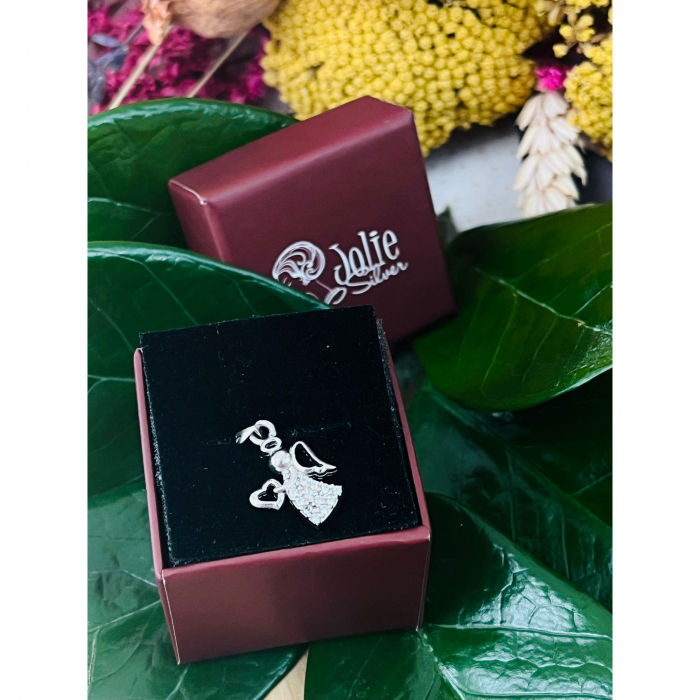 Pandantiv din Argint 925 Jolie Silver, Model Inger Rodiat, 22 x 12 mm, 1.6 g [6]