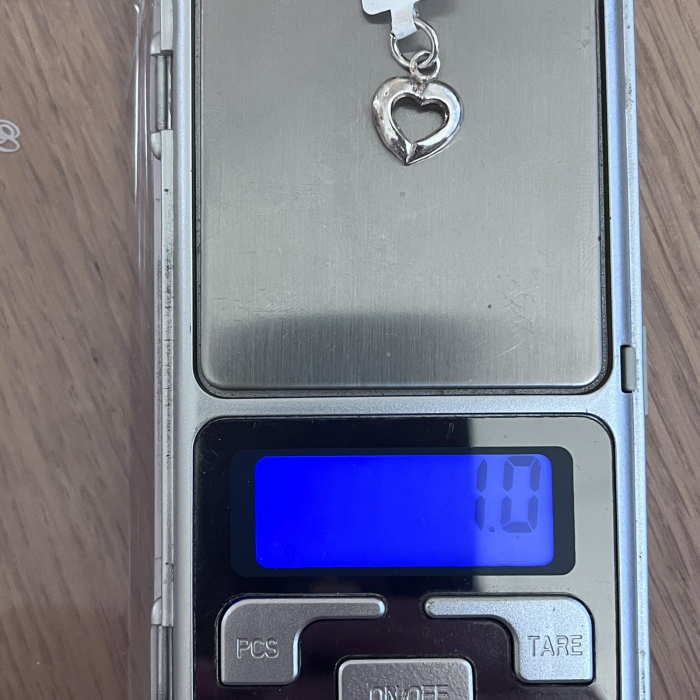 Pandantiv din Argint 925 Jolie Silver, Model Inima Contur, 18 x 12 mm, 1 g [6]