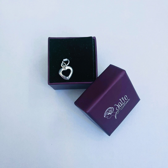 Pandantiv din Argint 925 Jolie Silver, Model Inima Contur, 18 x 12 mm, 1 g [5]