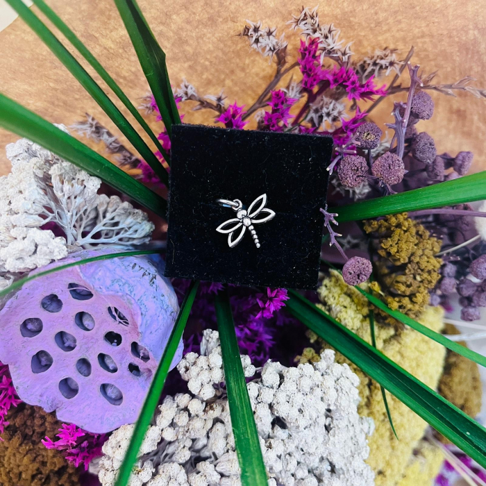 Pandantiv din Argint 925 Jolie Silver, Model Libelula, Fara Inchidere, Fara Pietre, 15 x 14 mm, 0.6 g [4]