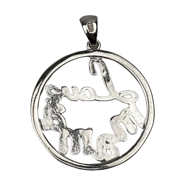 Pandantiv din Argint 925 Jolie Silver, Model Love Mama, 28 x 21 mm, 2.4 g [2]