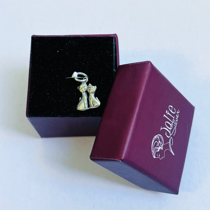 Pandantiv din Argint 925 Jolie Silver, Model Pisicute, 17 x 11 mm, 0.9 g [4]