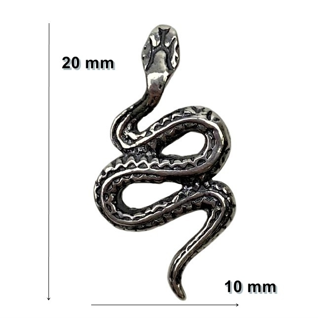 Pandantiv din Argint 925 Jolie Silver, Model Sarpe, 20 x 10 mm, 1.1 g [3]