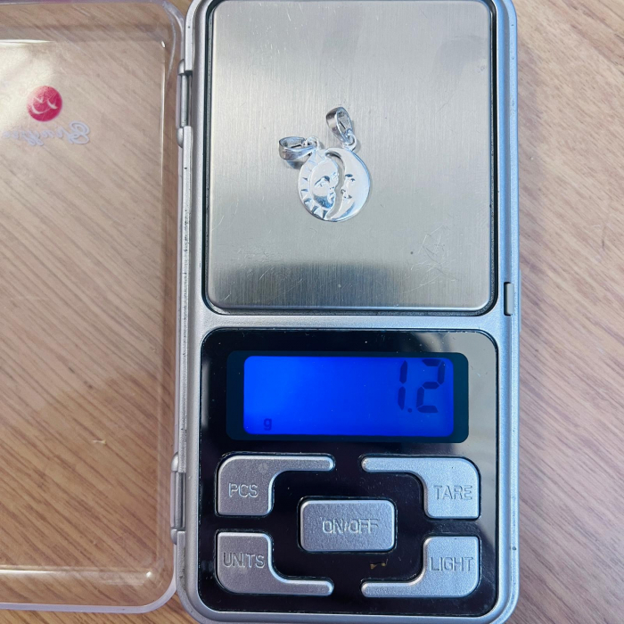 Pandantiv din Argint 925 Jolie Silver, Model Soare si Luna, 18 x 12 mm, 1.2 g [6]
