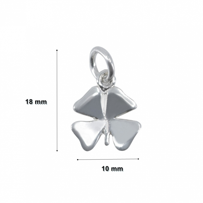 Pandantiv din Argint 925 Jolie Silver, Model Trifoi, 18 x 10 mm, 1 g [2]