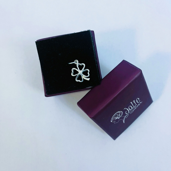 Pandantiv din Argint 925 Jolie Silver, Model Trifoi Contur, 20 x 12 mm, 0.7 g [5]