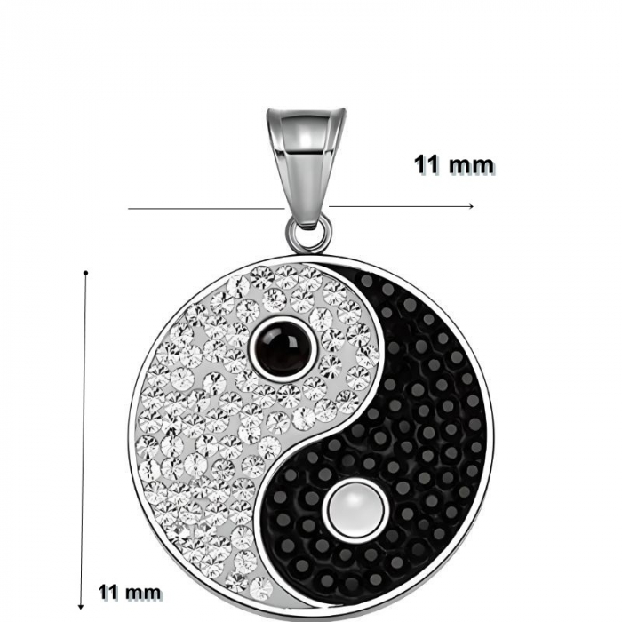 Pandantiv din Argint 925 Jolie Silver, Model Ying si Yang, 11 x 11 mm, 1.2 g [4]
