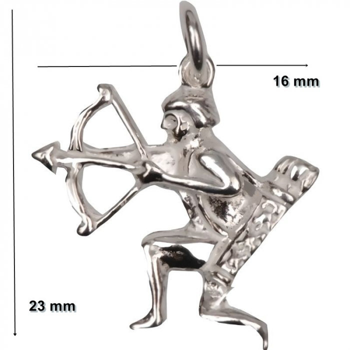 Pandantiv din Argint 925 Jolie Silver, Zodia Sagetator, 23 x 16 mm, 1.1 g [4]